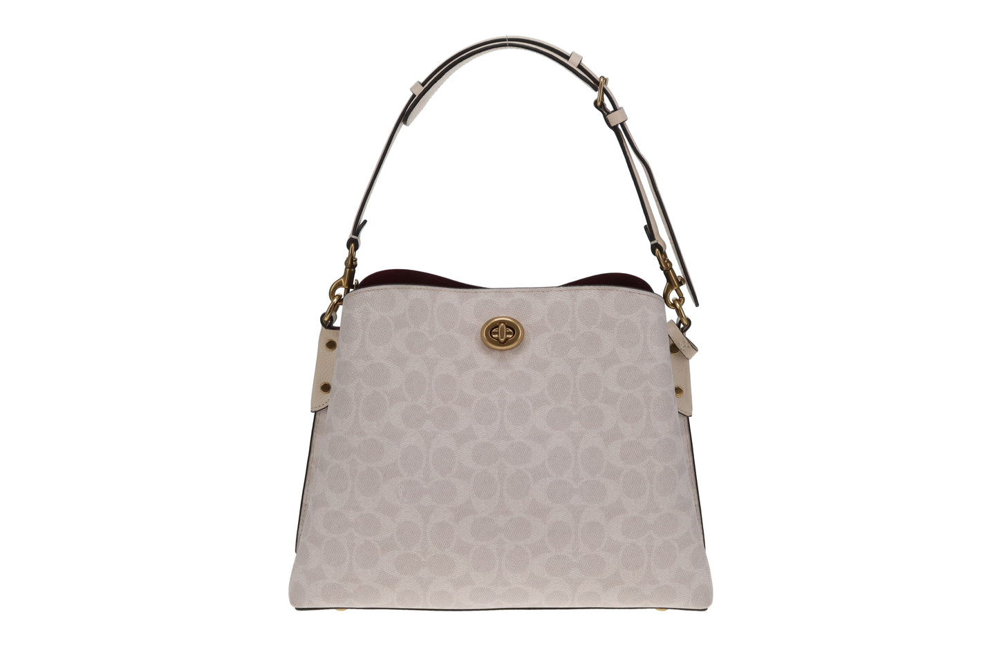 Coach Willow Bucket Bag In Beige Signature Canvas