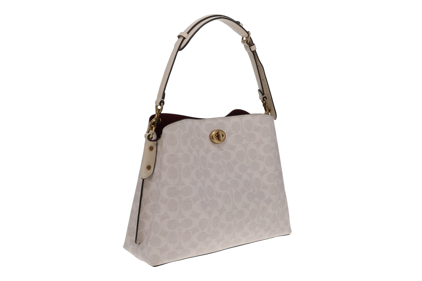 Coach Willow Bucket Bag In Beige Signature Canvas