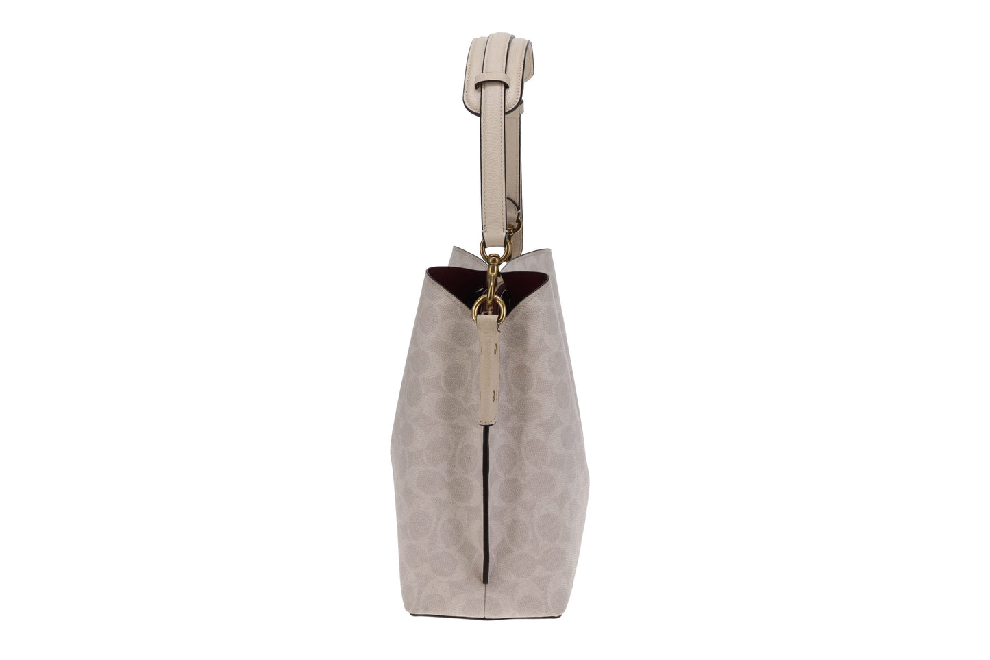Coach Willow Bucket Bag In Beige Signature Canvas