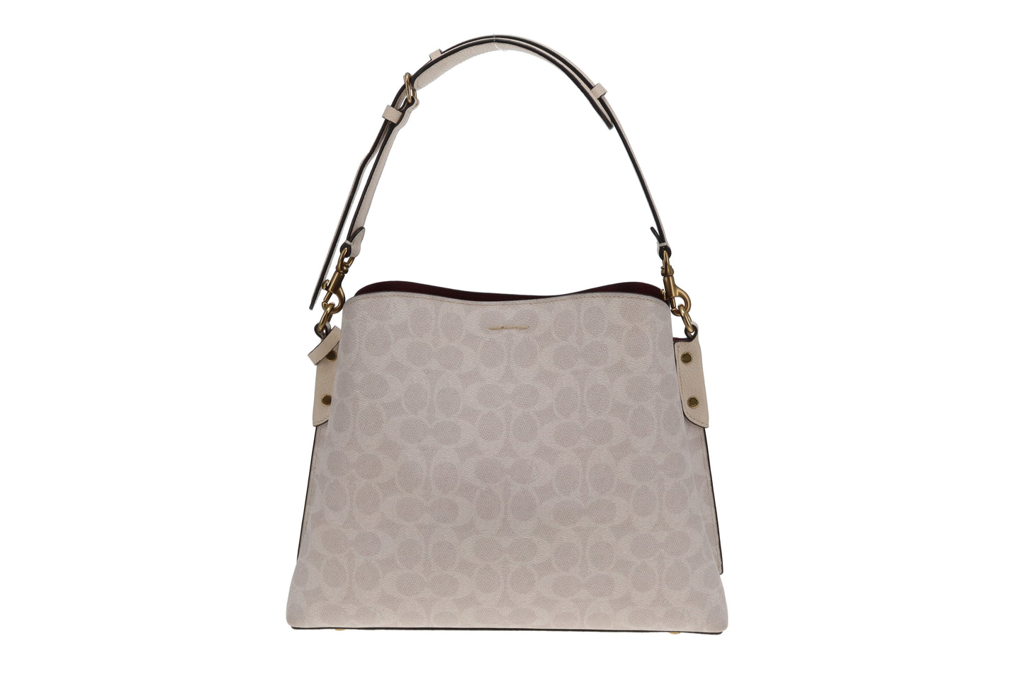 Coach Willow Bucket Bag In Beige Signature Canvas