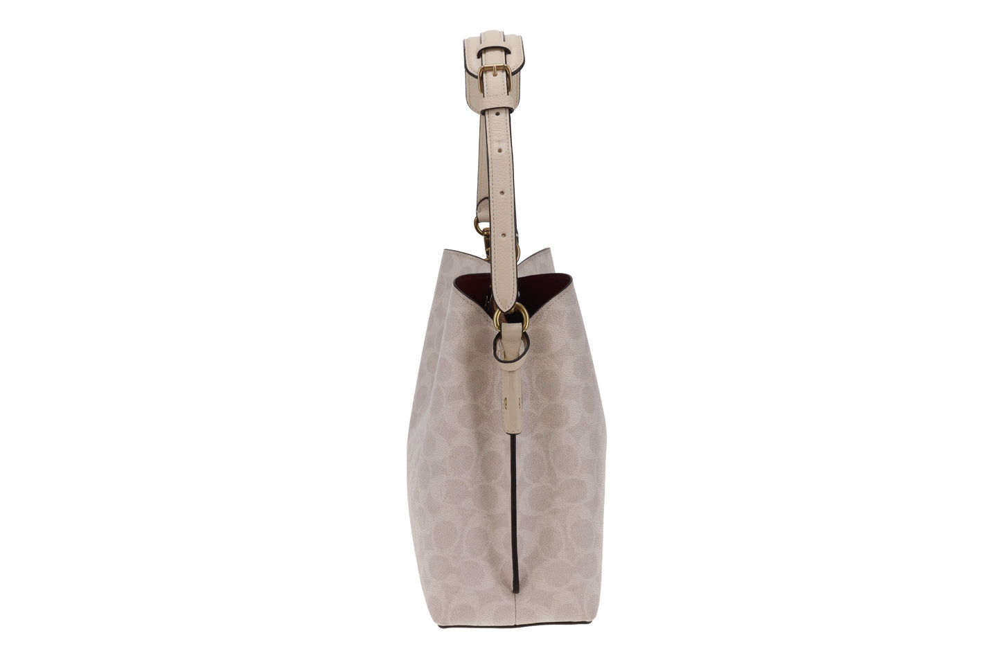 Coach Willow Bucket Bag In Beige Signature Canvas