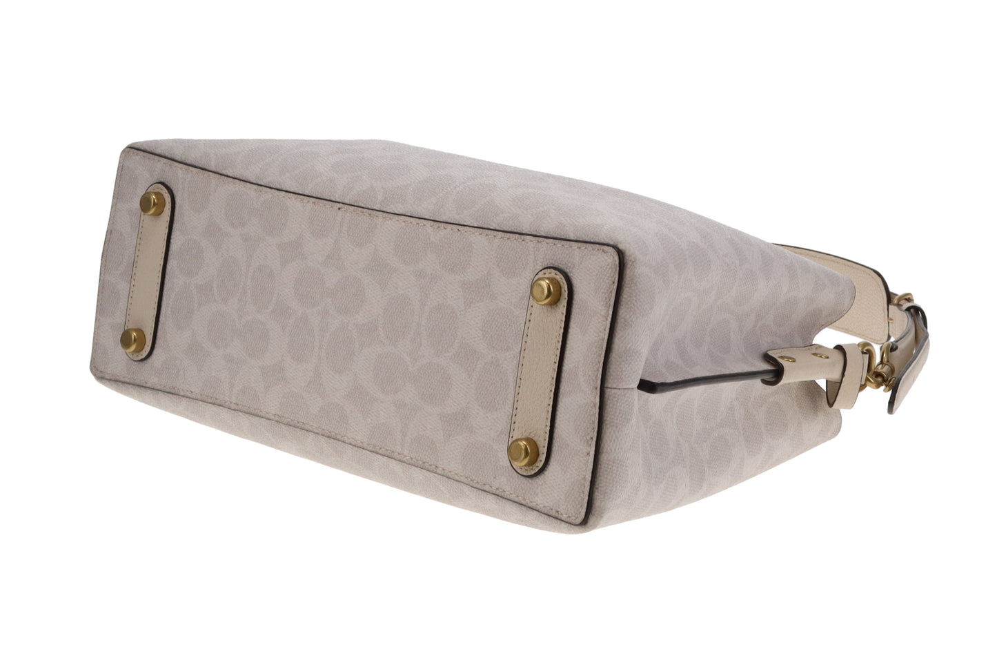 Coach Willow Bucket Bag In Beige Signature Canvas