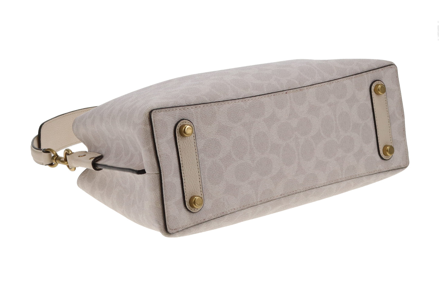 Coach Willow Bucket Bag In Beige Signature Canvas