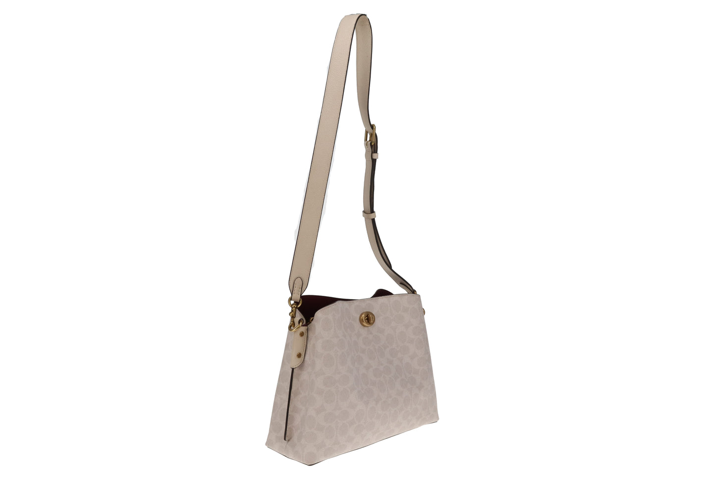 Coach Willow Bucket Bag In Beige Signature Canvas