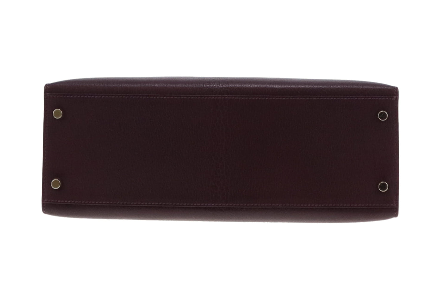 Hermes Sellier Kelly 32cm Chevre De Coromandel Raisin With Palladium Hardware 2005