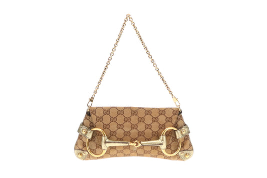 Gucci Horsebit Tom Ford Era Chain Clutch Gold