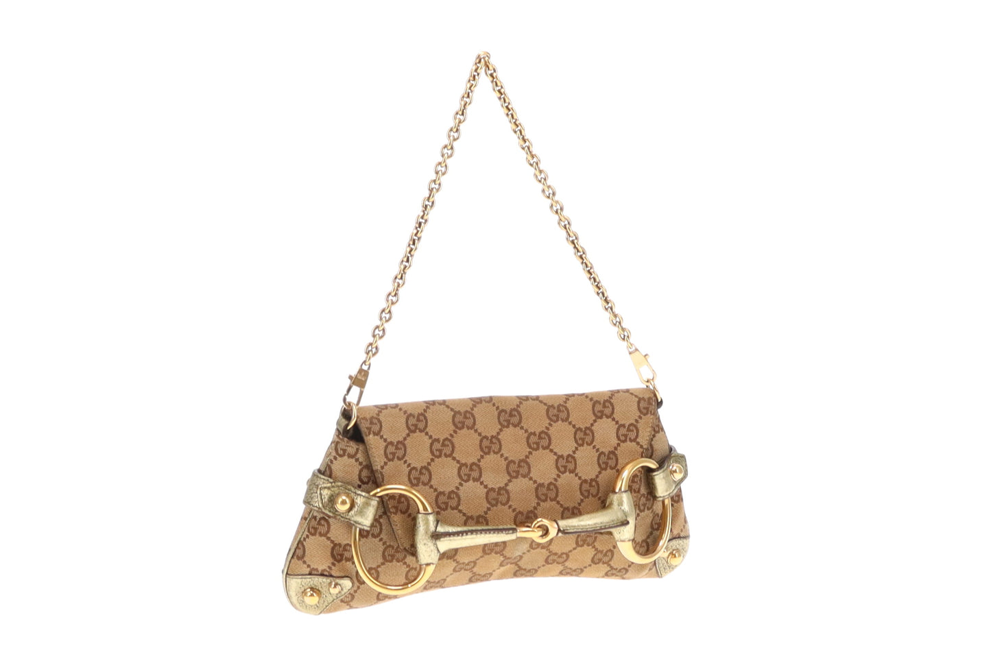 Gucci Horsebit Tom Ford Era Chain Clutch Gold