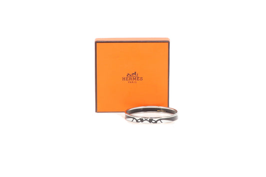 Hermes Brides De Gala Tattoo Enamel Bangle 62mm (Small)