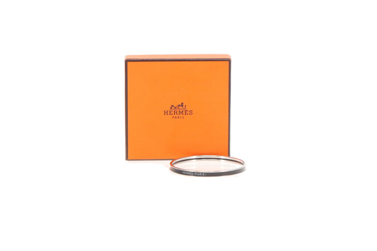 Hermes Uni Bangle Noir Logo 62mm (Small)