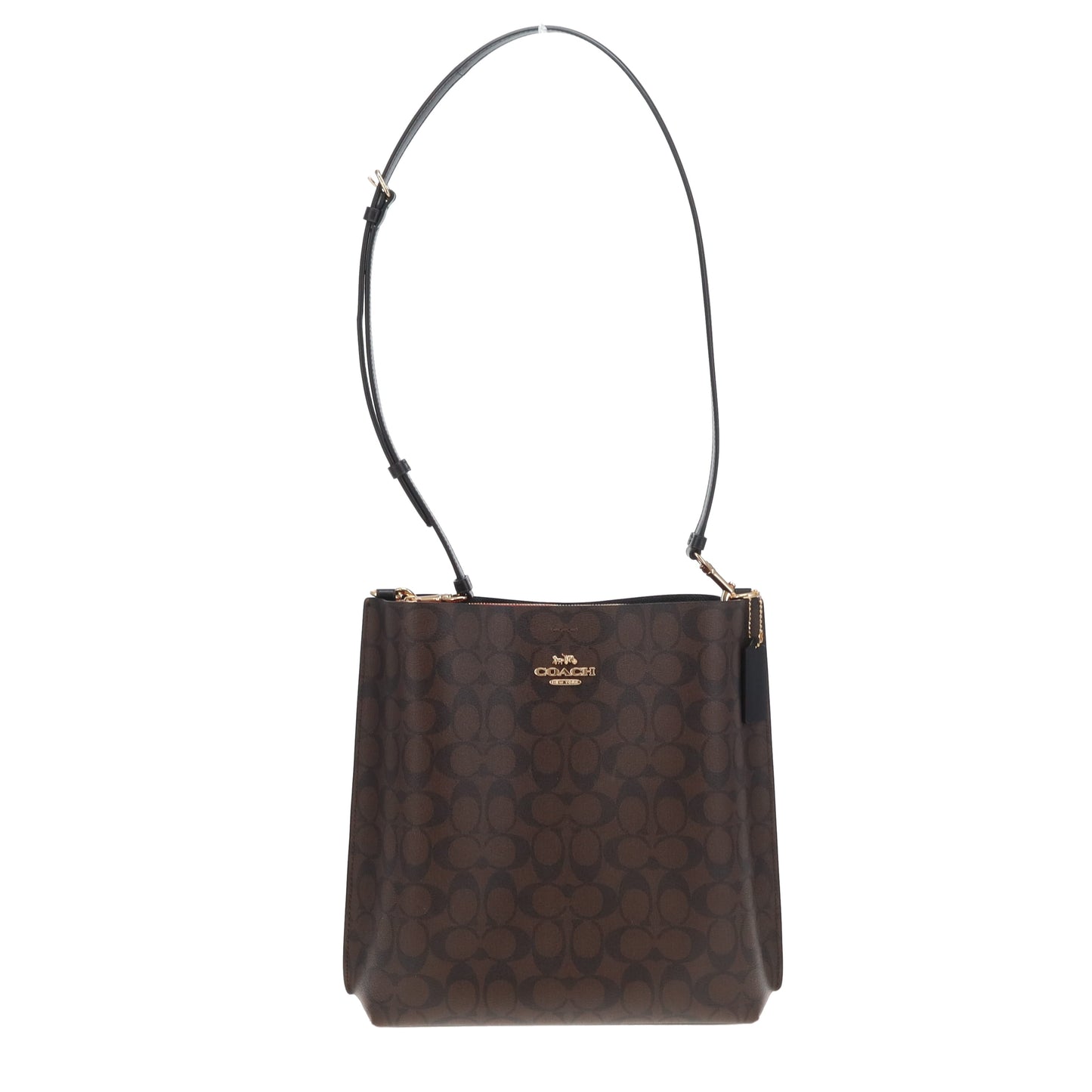Coach Mollie Bucket Bag Brown Signature Canvas