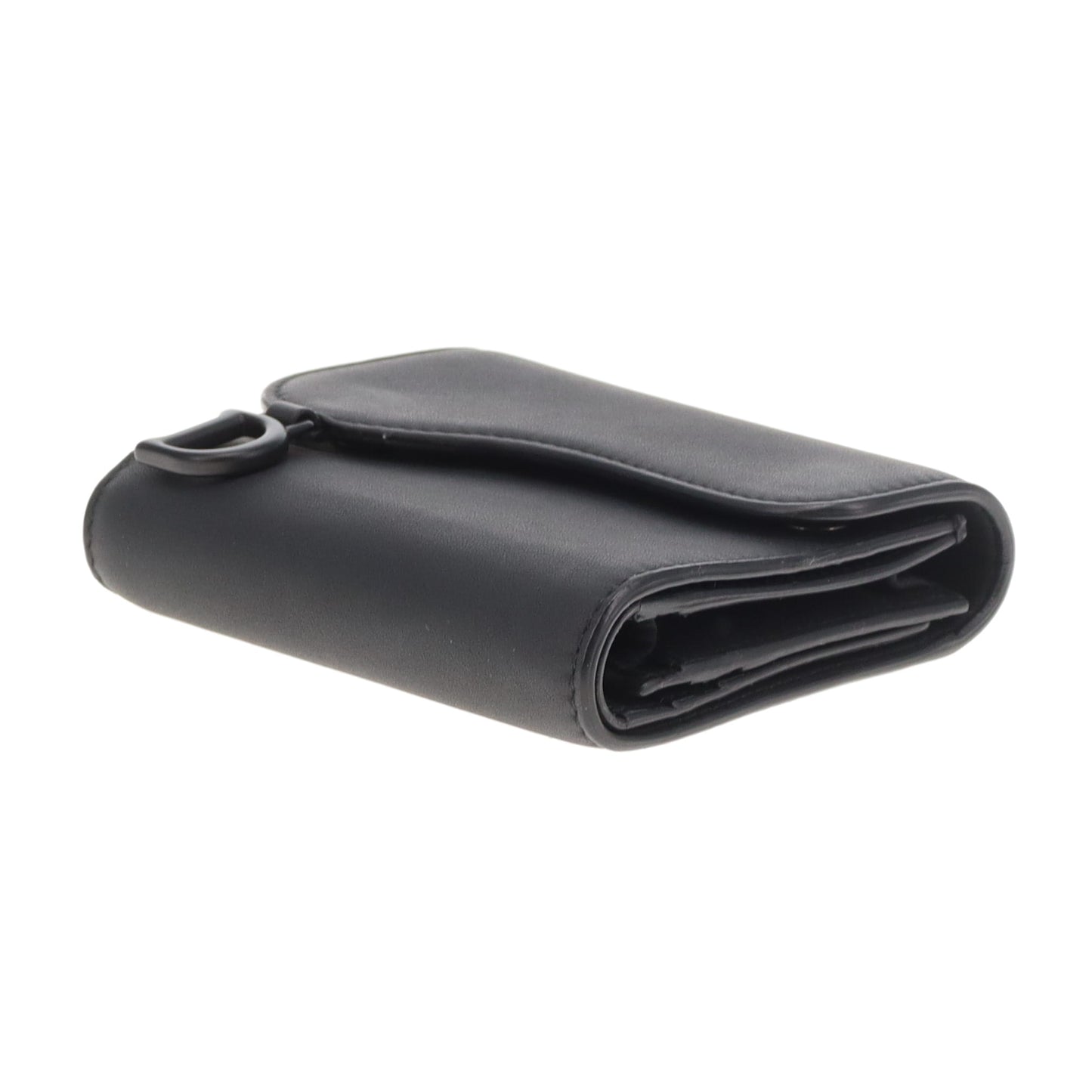 Dior Saddle Wallet Compact Matte Black