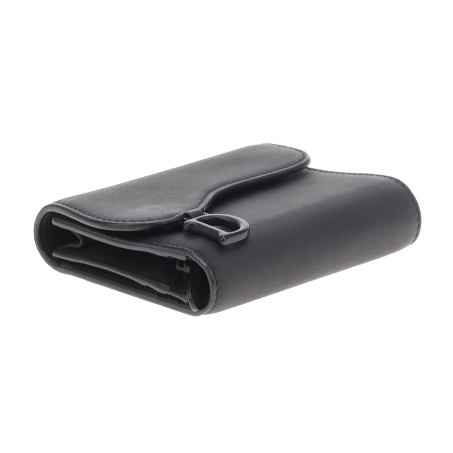 Dior Saddle Wallet Compact Matte Black