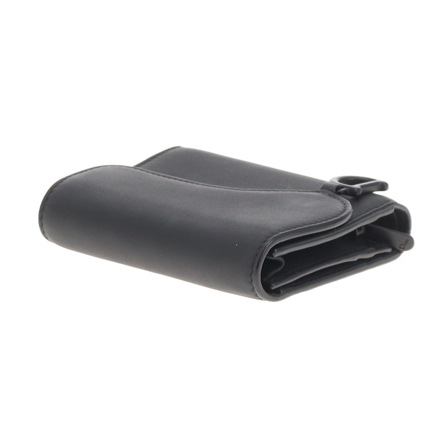 Dior Saddle Wallet Compact Matte Black