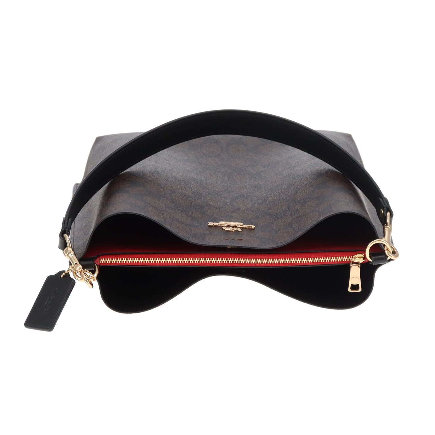Coach Mollie Bucket Bag Brown Signature Canvas