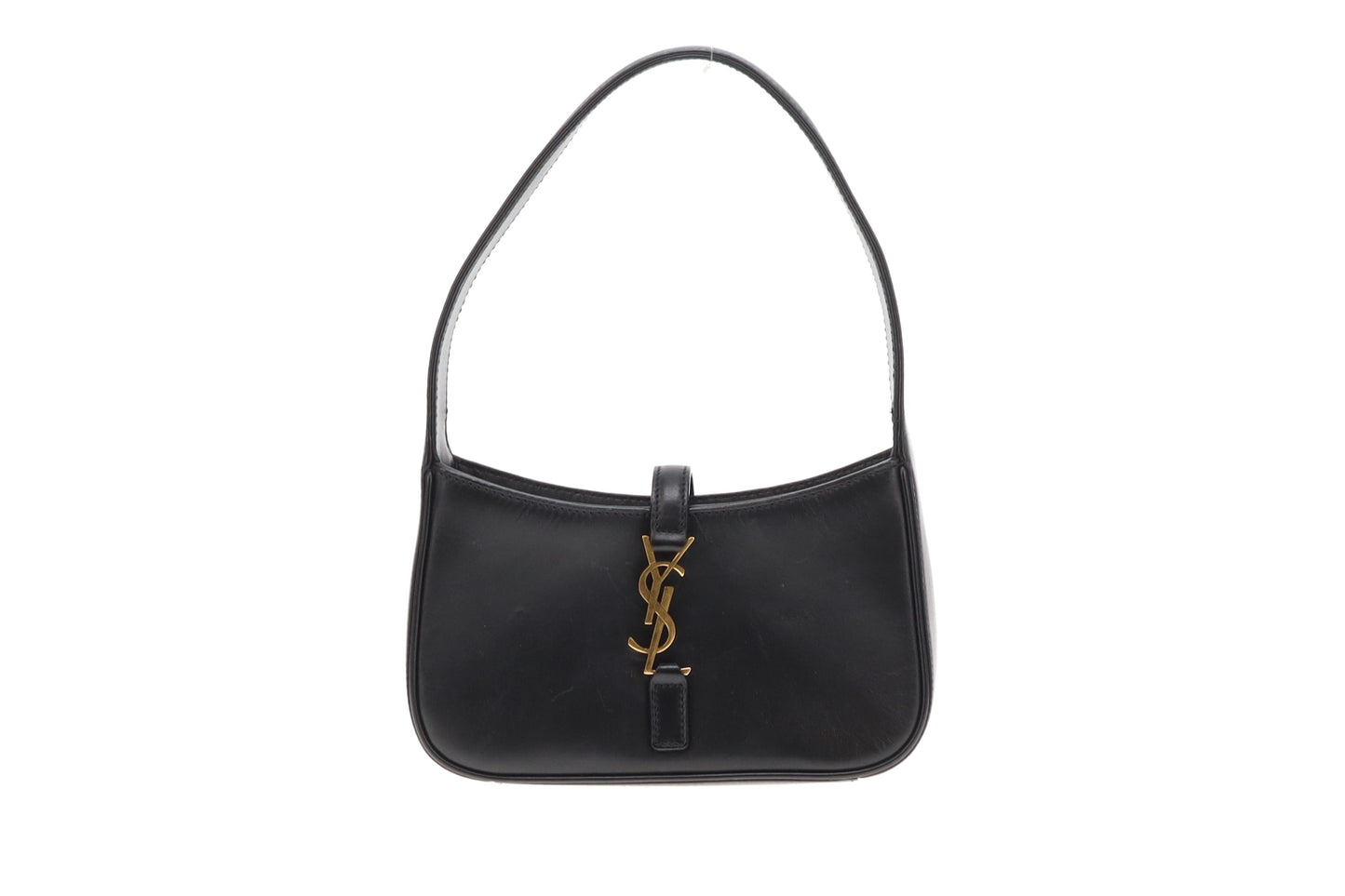 Saint Laurent Le 5 a 7 Mini Black Smooth Leather GHW