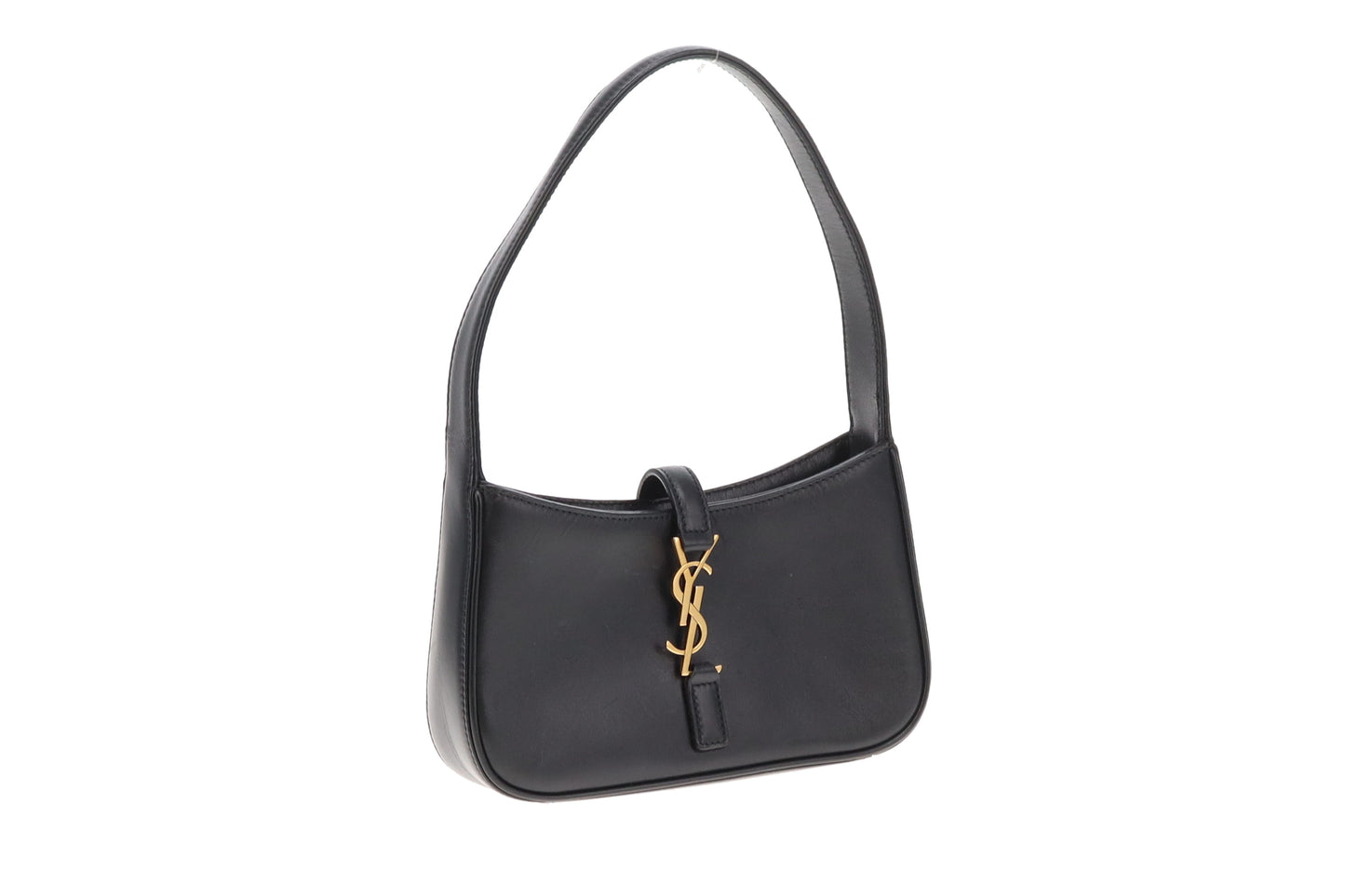 Saint Laurent Le 5 a 7 Mini Black Smooth Leather GHW