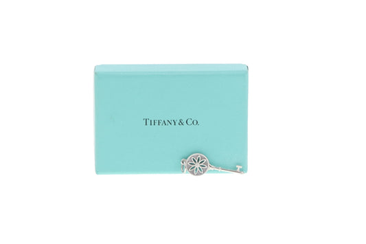 Tiffany & Co Blossom Key Pendant Sterling Silver With Diamond