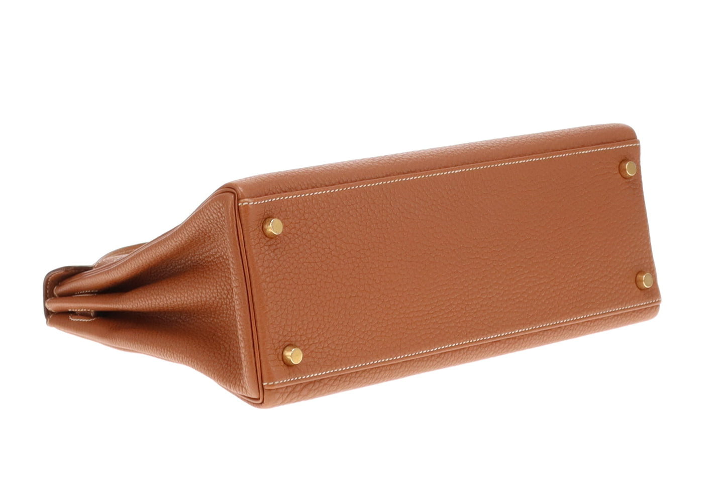 Hermes Kelly 32 In Gold Togo Leather 2003 Vintage