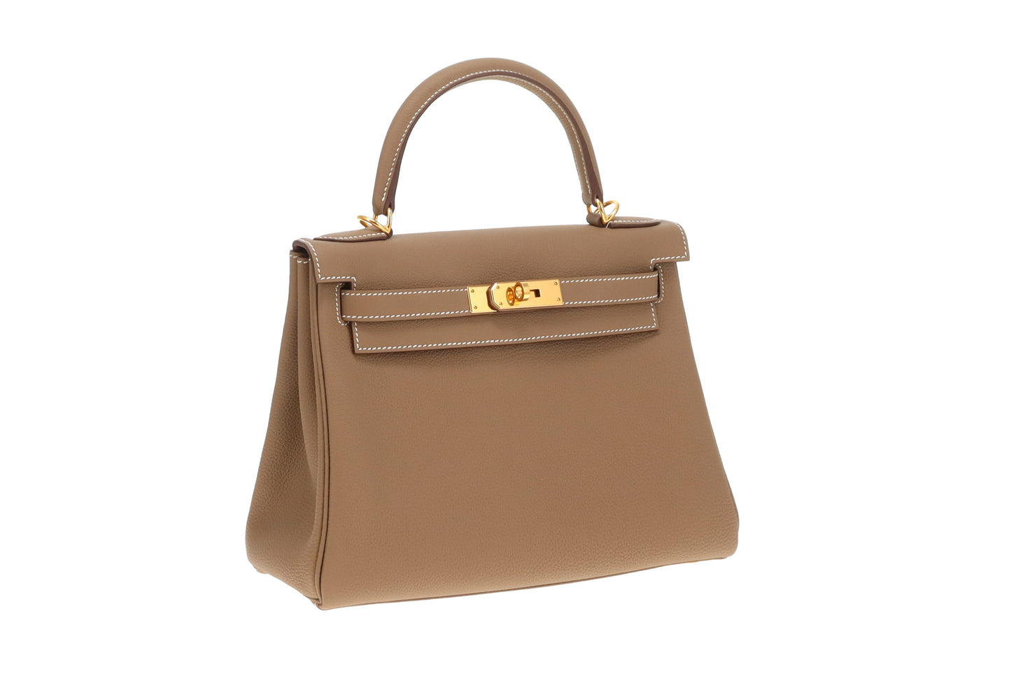 Hermes Kelly 28 Etoupe Togo Leather 2022 Full Set