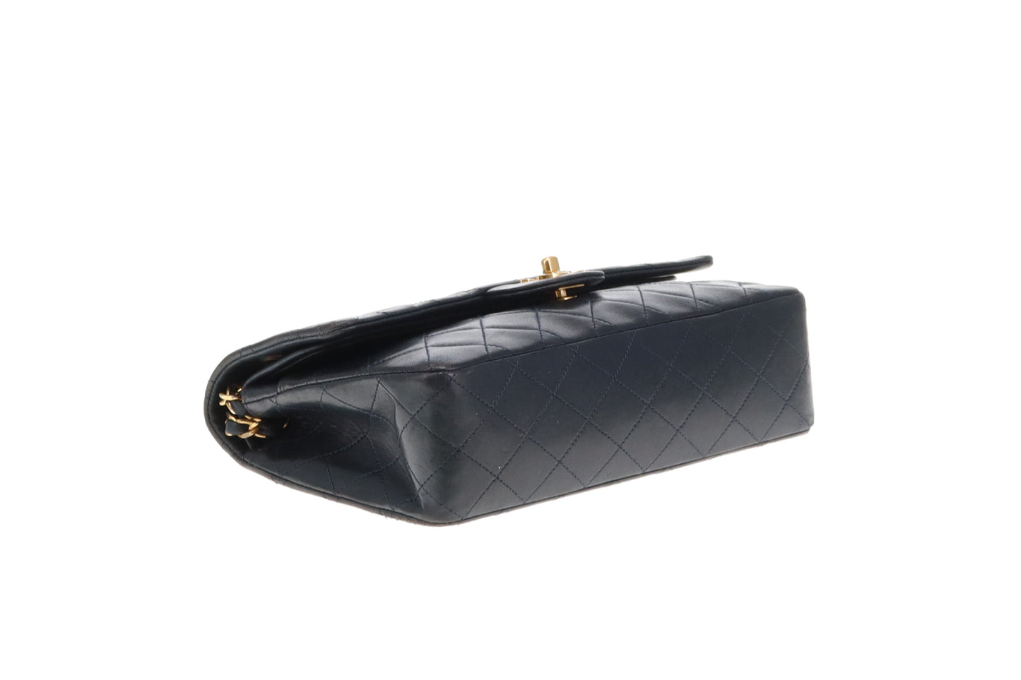 Chanel Classic Double Flap Navy Lambskin Vintage 1986/88