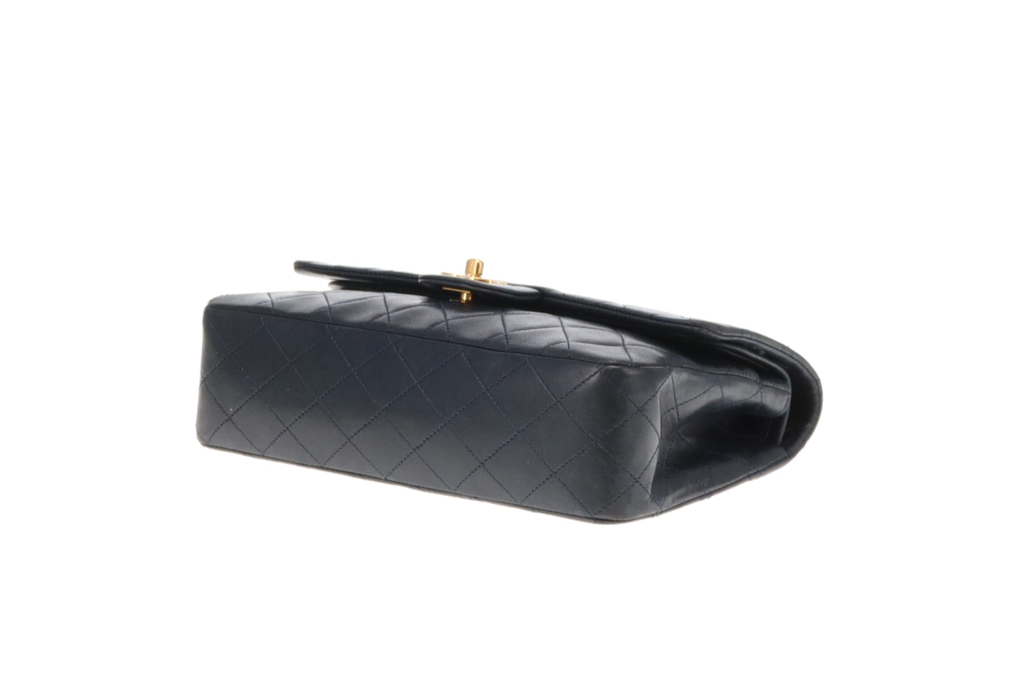Chanel Classic Double Flap Navy Lambskin Vintage 1986/88