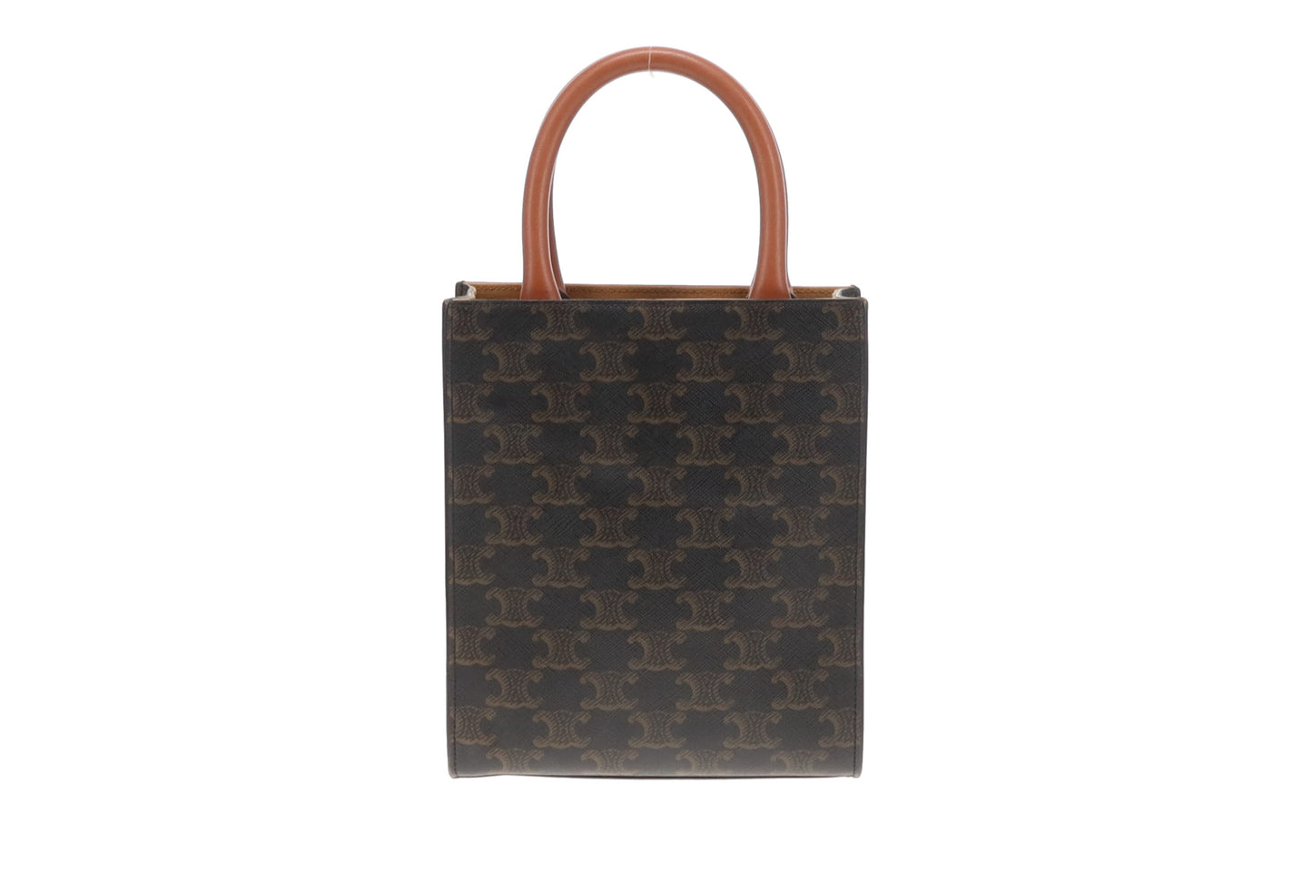 Celine Vertical Cabas Tote Mini Triomphe Canvas
