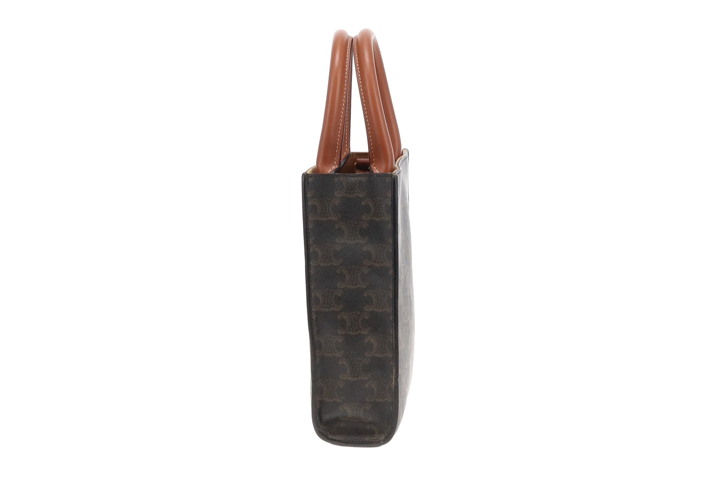 Celine Vertical Cabas Tote Mini Triomphe Canvas