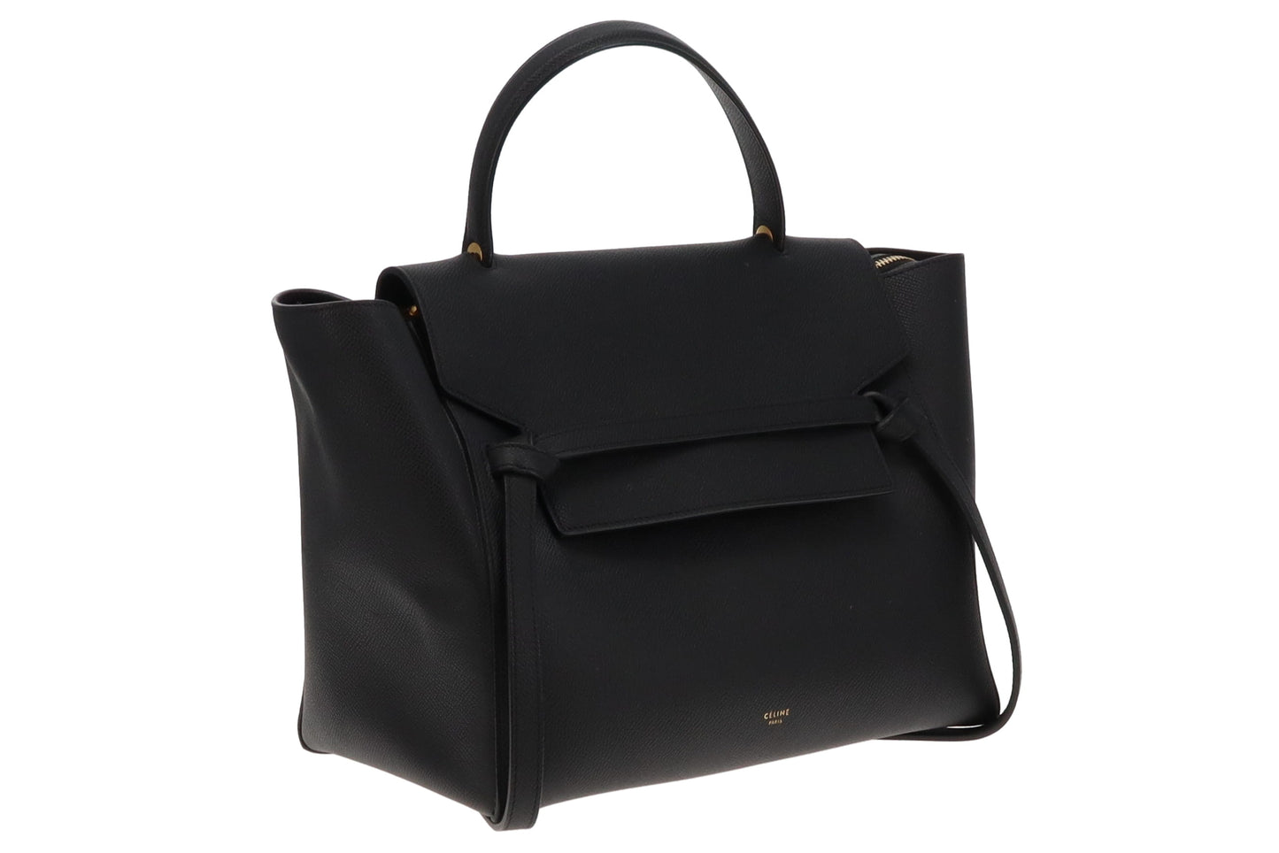 Celine Black Grained Calfskin Mini Belt Bag