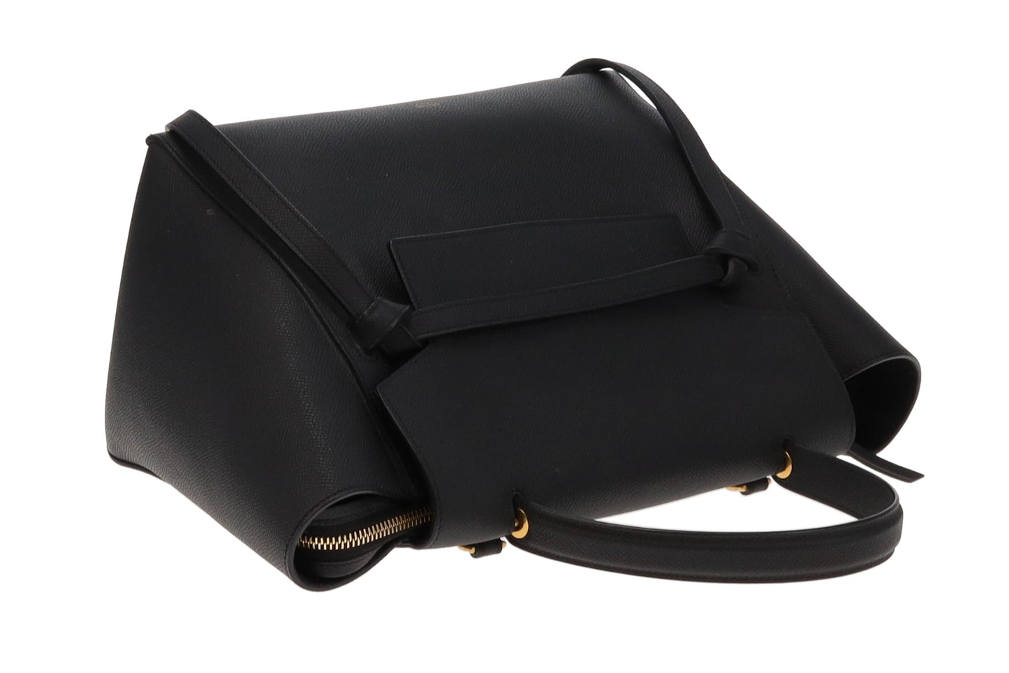 Celine Black Grained Calfskin Mini Belt Bag