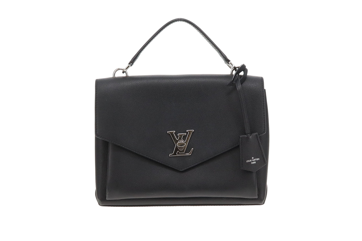 Louis Vuitton MyLockMe Satchel Black Leather and SHW (NFID 2022)