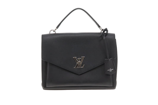 Louis Vuitton MyLockMe Satchel Black Leather and SHW (NFID 2022)