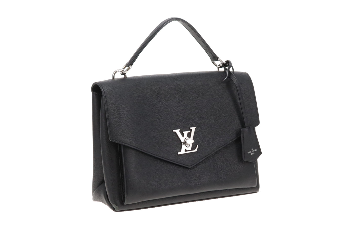 Louis Vuitton MyLockMe Satchel Black Leather and SHW (NFID 2022)