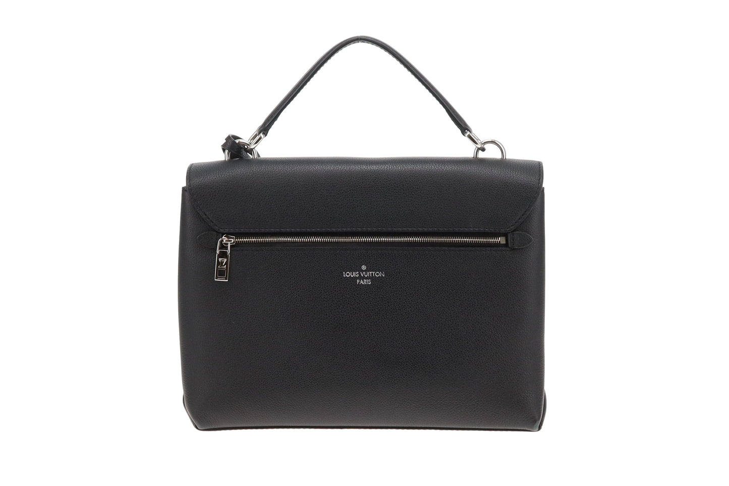 Louis Vuitton MyLockMe Satchel Black Leather and SHW (NFID 2022)