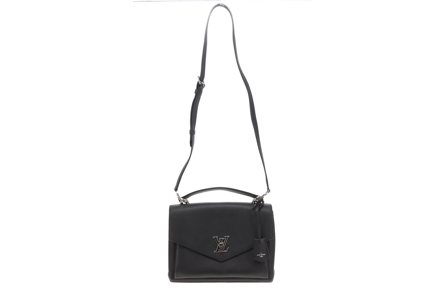 Louis Vuitton MyLockMe Satchel Black Leather and SHW (NFID 2022)