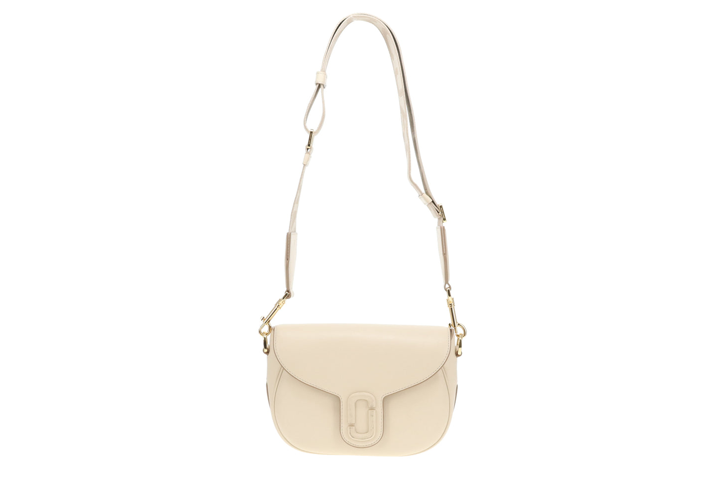 Marc Jacobs The Covered J Mark Saddle Bag Cloud White