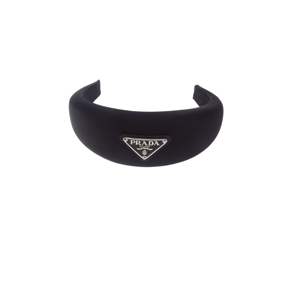 Prada Black Re-Nylon Oversized Headband