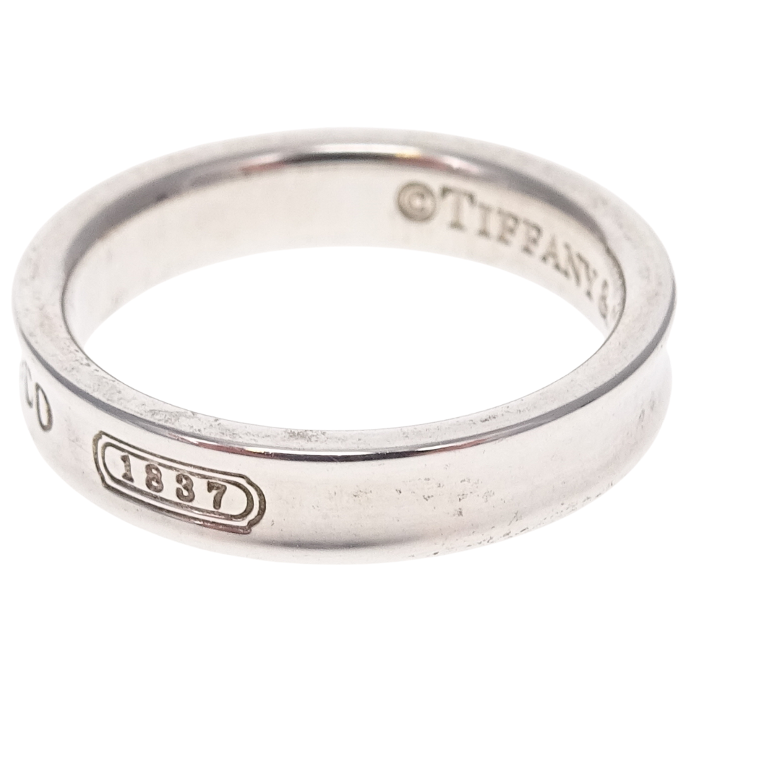Tiffany & Co Since 1837 Thin Ring Sterling Silver (size 52)