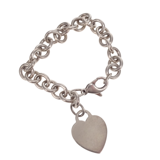 Tiffany & Co Vintage Heart Tag Sterling Silver Bracelet