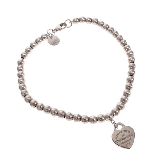Tiffany Blue® Heart Tag Bead Bracelet in Silver Small RTT