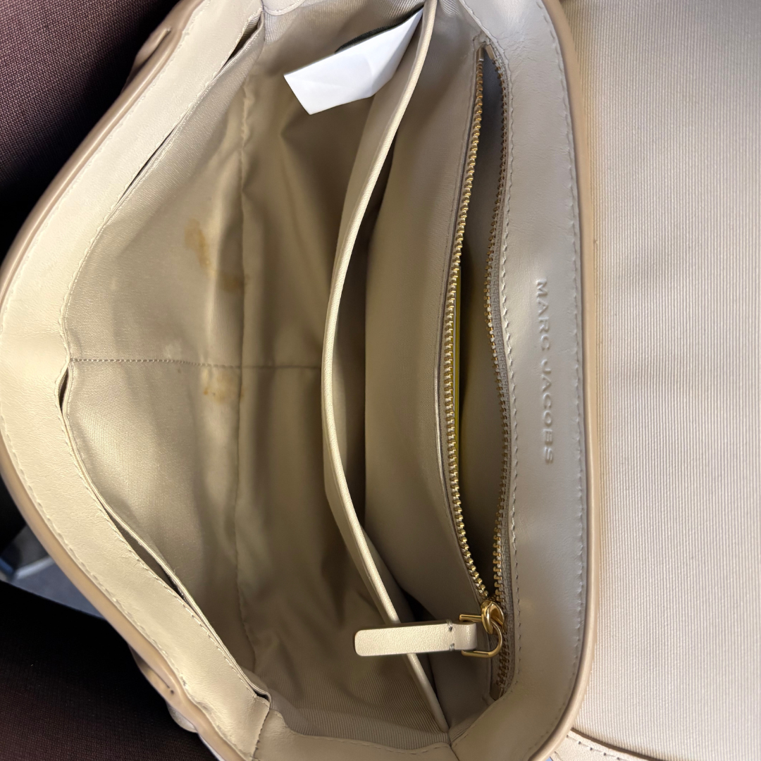 Marc Jacobs The Covered J Mark Saddle Bag Cloud White
