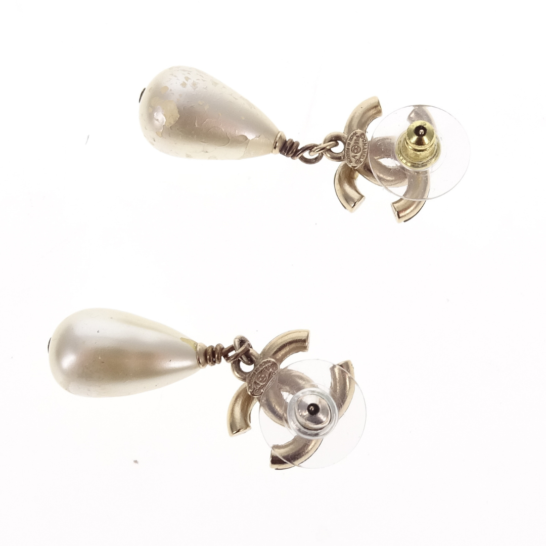 Chanel CC and Pearl Drop Earrings 2018