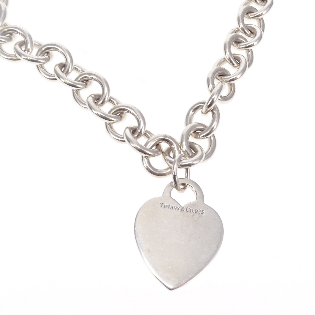 Tiffany & Co Heart Tag Necklace  Sterling Silver 925 SS