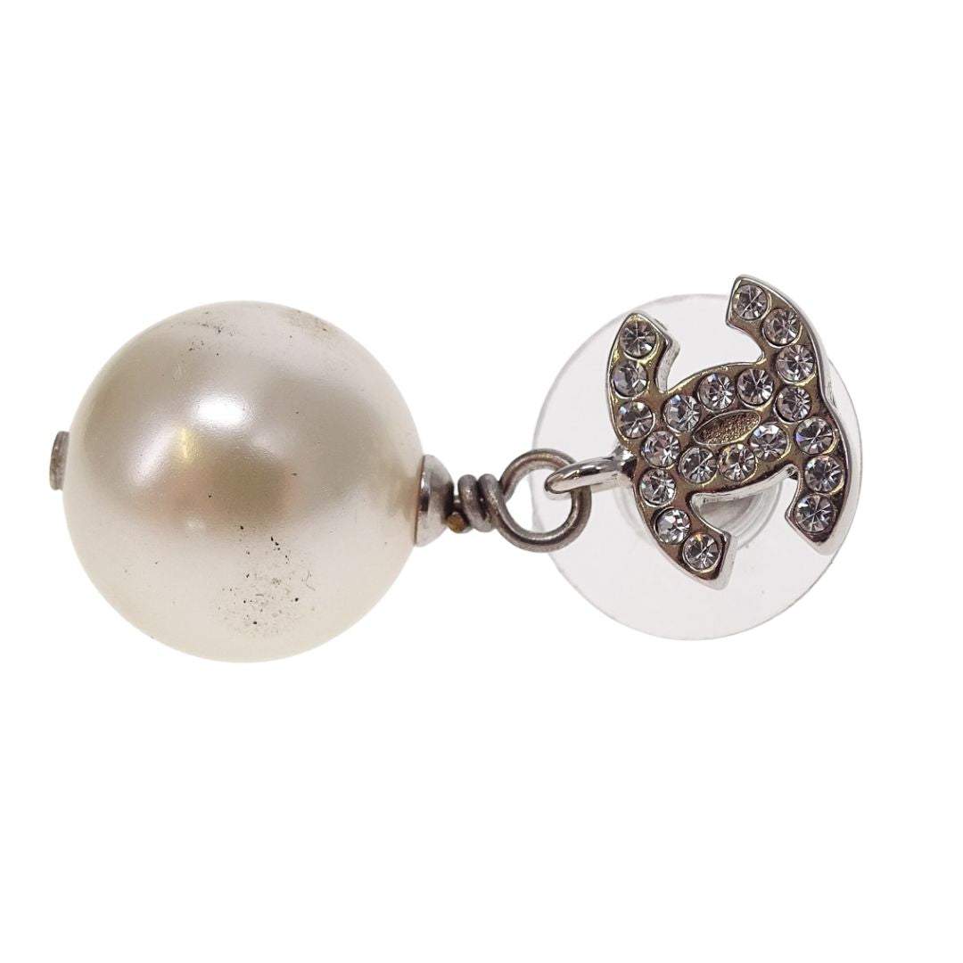 Chanel CC and Pearl Drop Earrings 2015