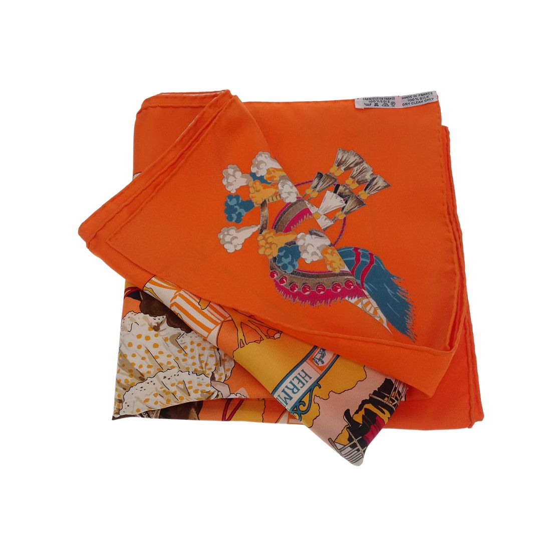 Hermes Feria de Sevilla Scarf  90x90cm 100% Silk