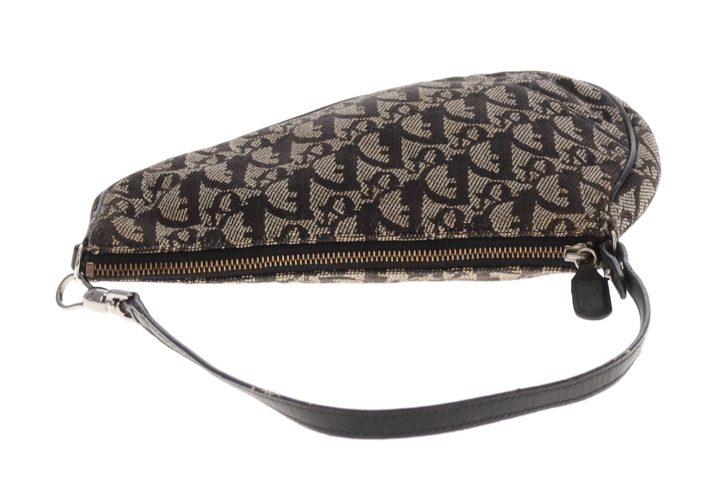 Dior Zipped Saddle Pouch Oblique Canvas Vintage