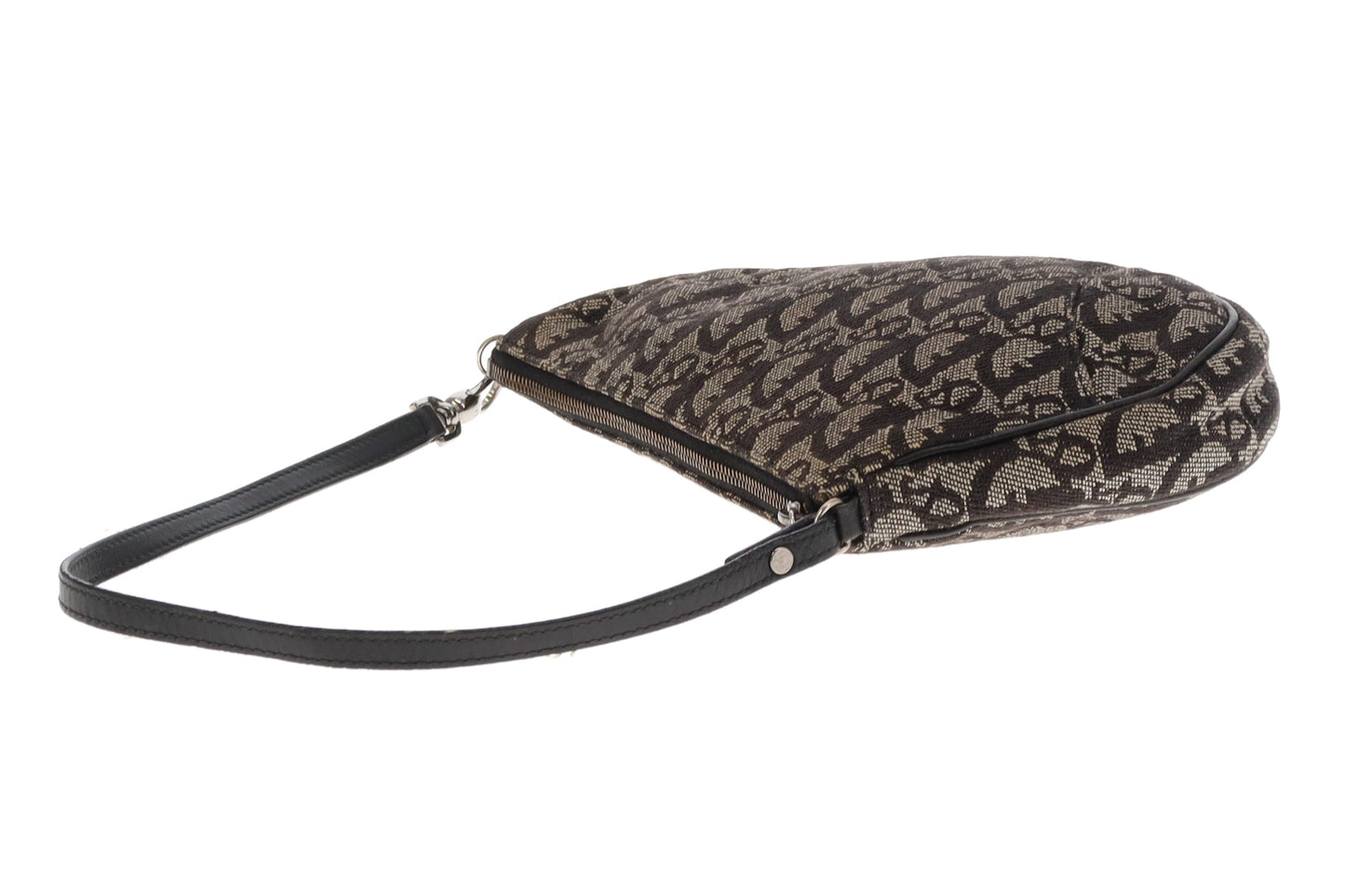 Dior Zipped Saddle Pouch Oblique Canvas Vintage