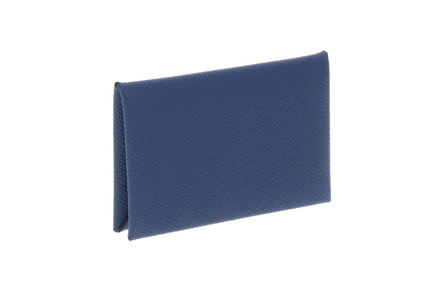 Hermes Calvi Coin & Card Case Navy Epsom