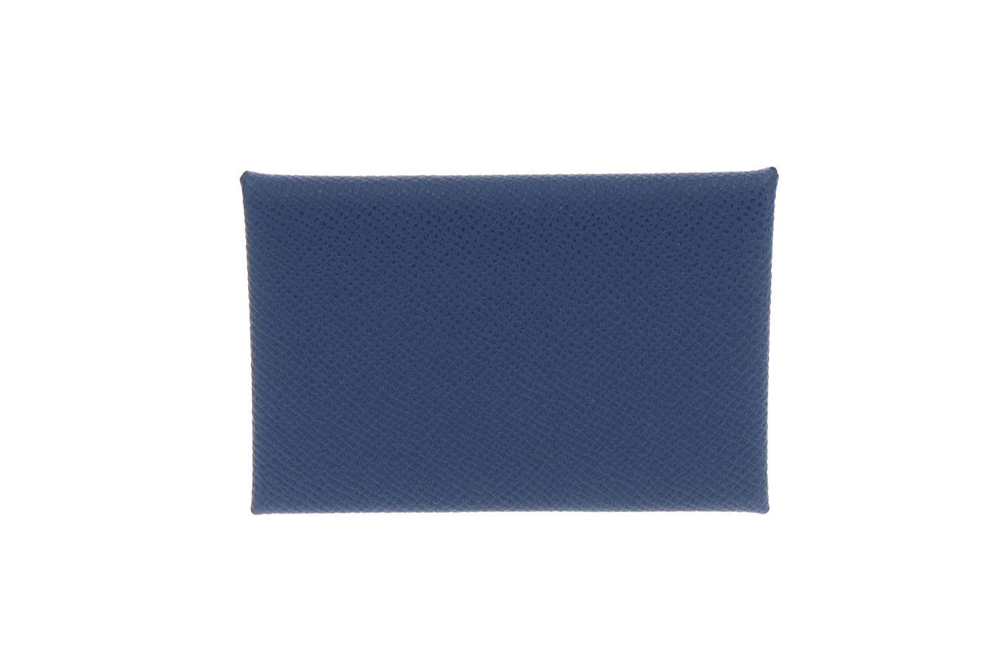 Hermes Calvi Coin & Card Case Navy Epsom
