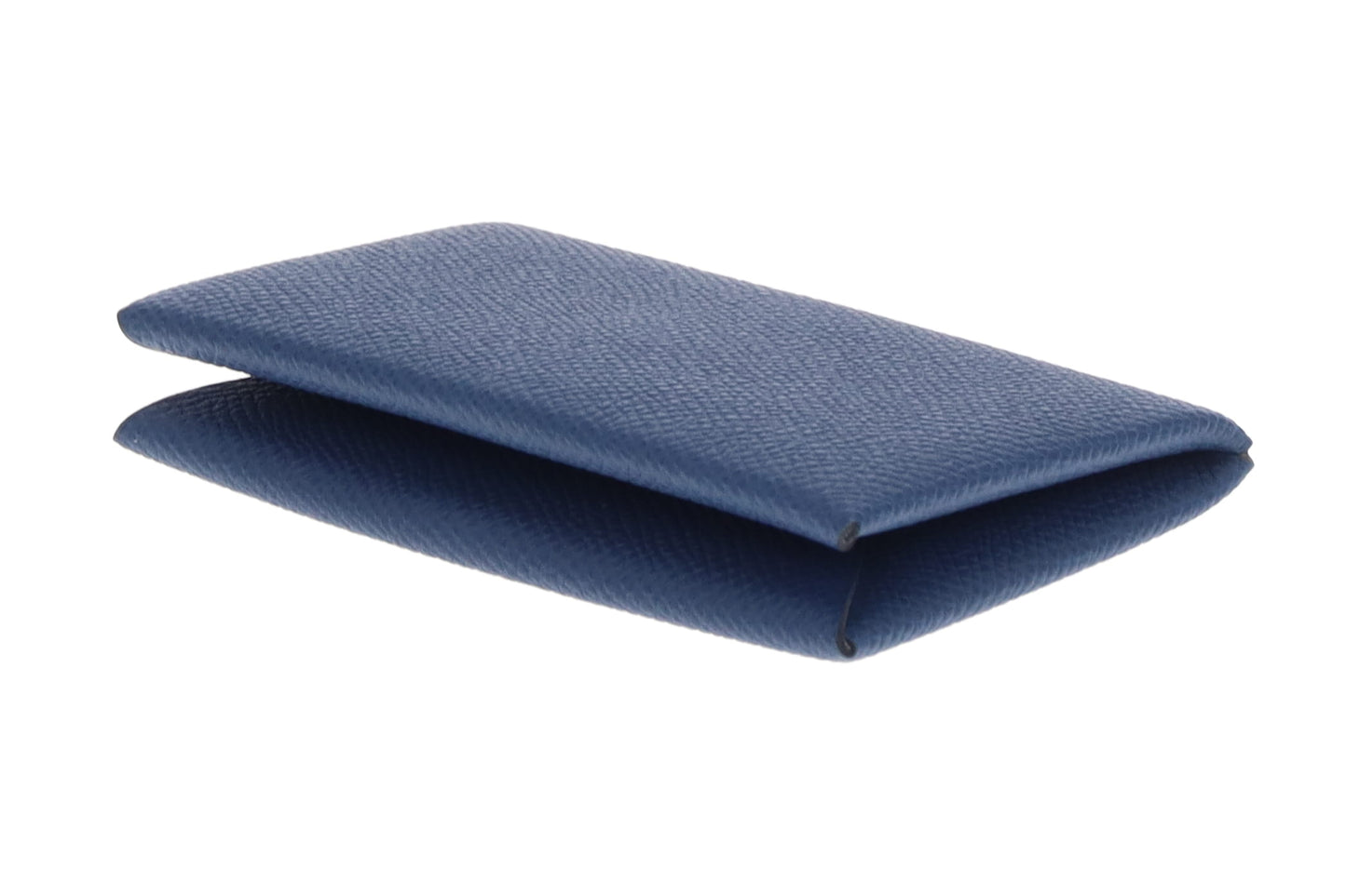 Hermes Calvi Coin & Card Case Navy Epsom