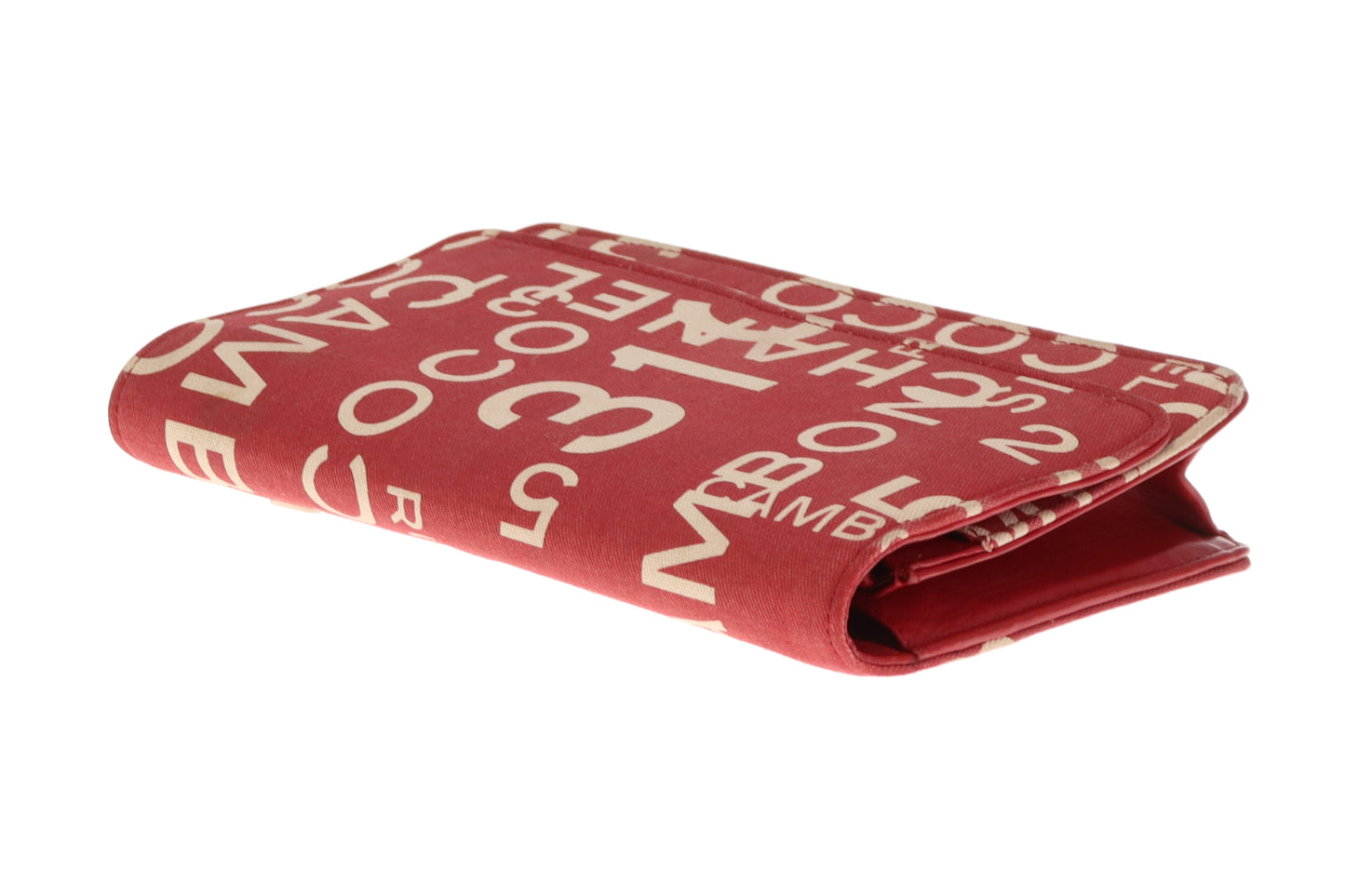 Chanel Wallet On Chain 31 Rue Cambon Red Canvas & Leather 2002/03